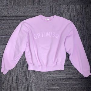 Madhappy Optimism Heritage Crewneck in Lilac Sz S